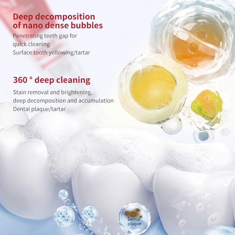 Close-up of toothpaste texture and brand name SP-8