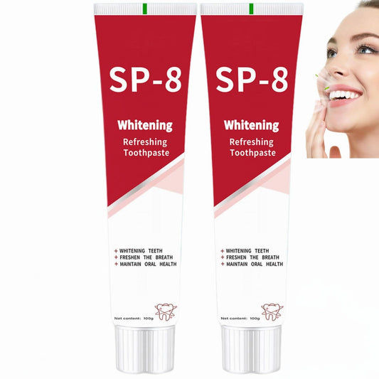SP-8 Probiotic Toothpaste bottle and packaging front view