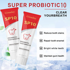 SP10 toothpaste with natural mint and probiotics