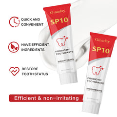 Probiotic benefits of SP10 whitening toothpaste