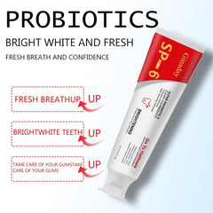 SP-6 Probiotic Whitening Toothpaste packaging