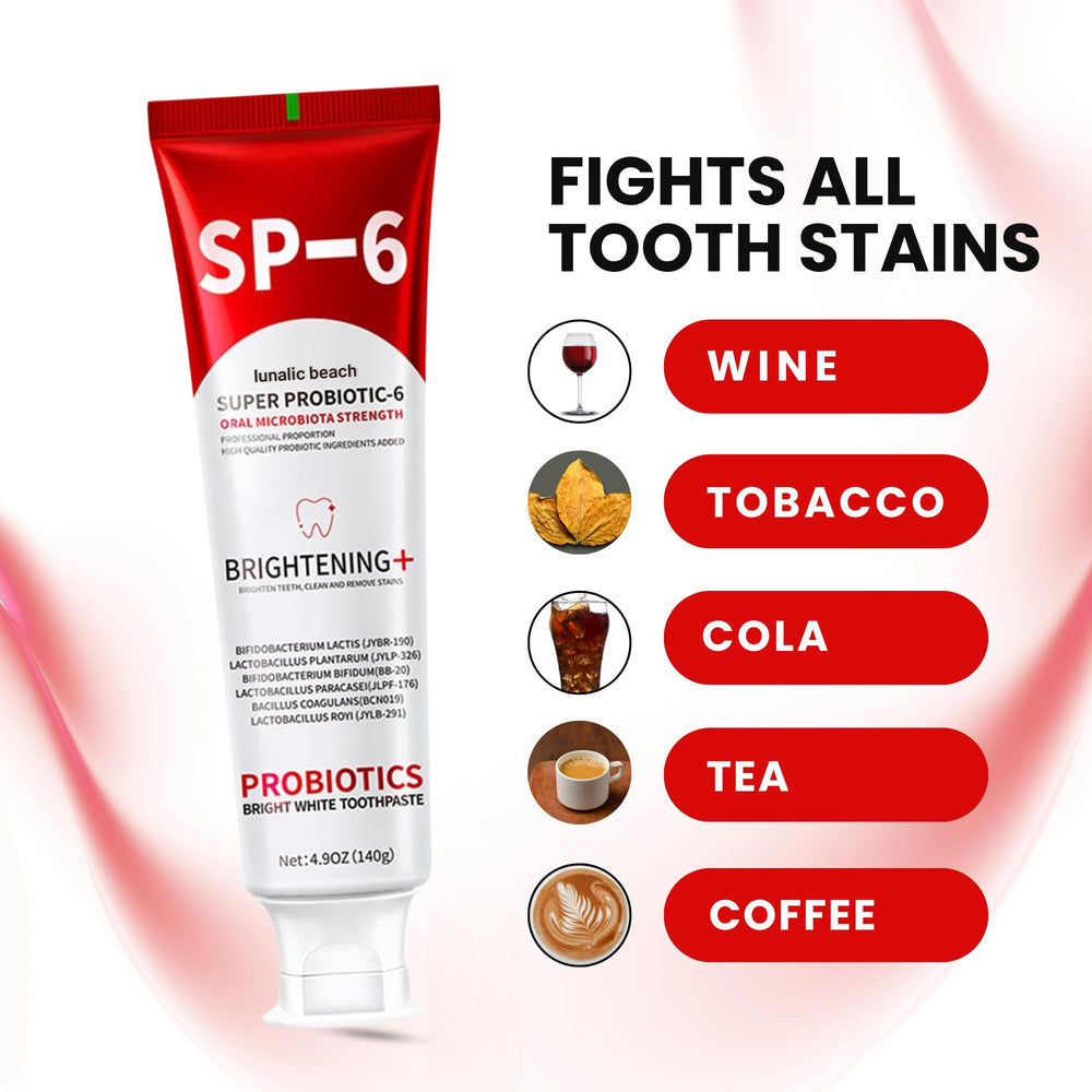 Fluoride-free SP6 toothpaste with mint freshness labeling