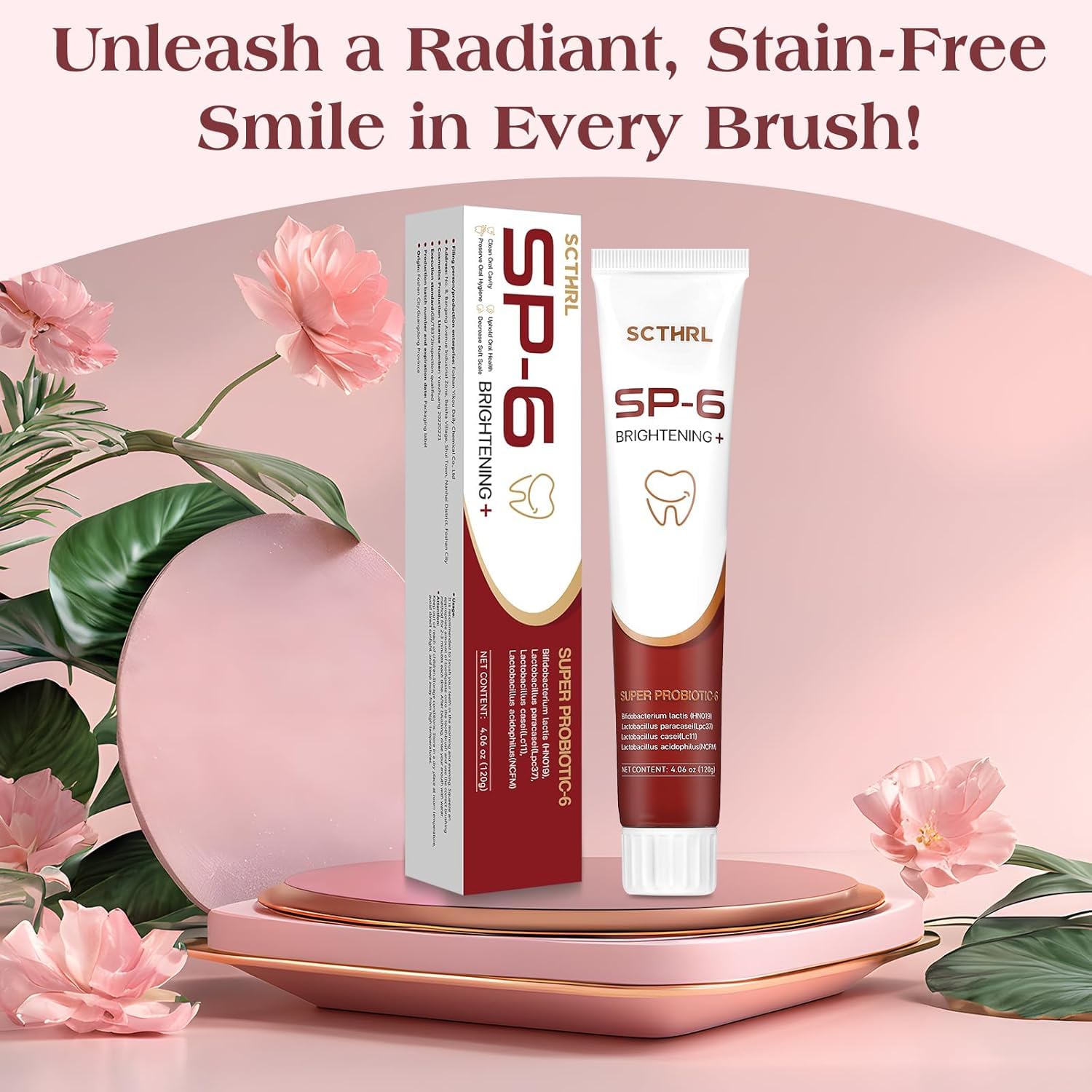 Sensitive teeth protection feature with SP-6 toothpaste
