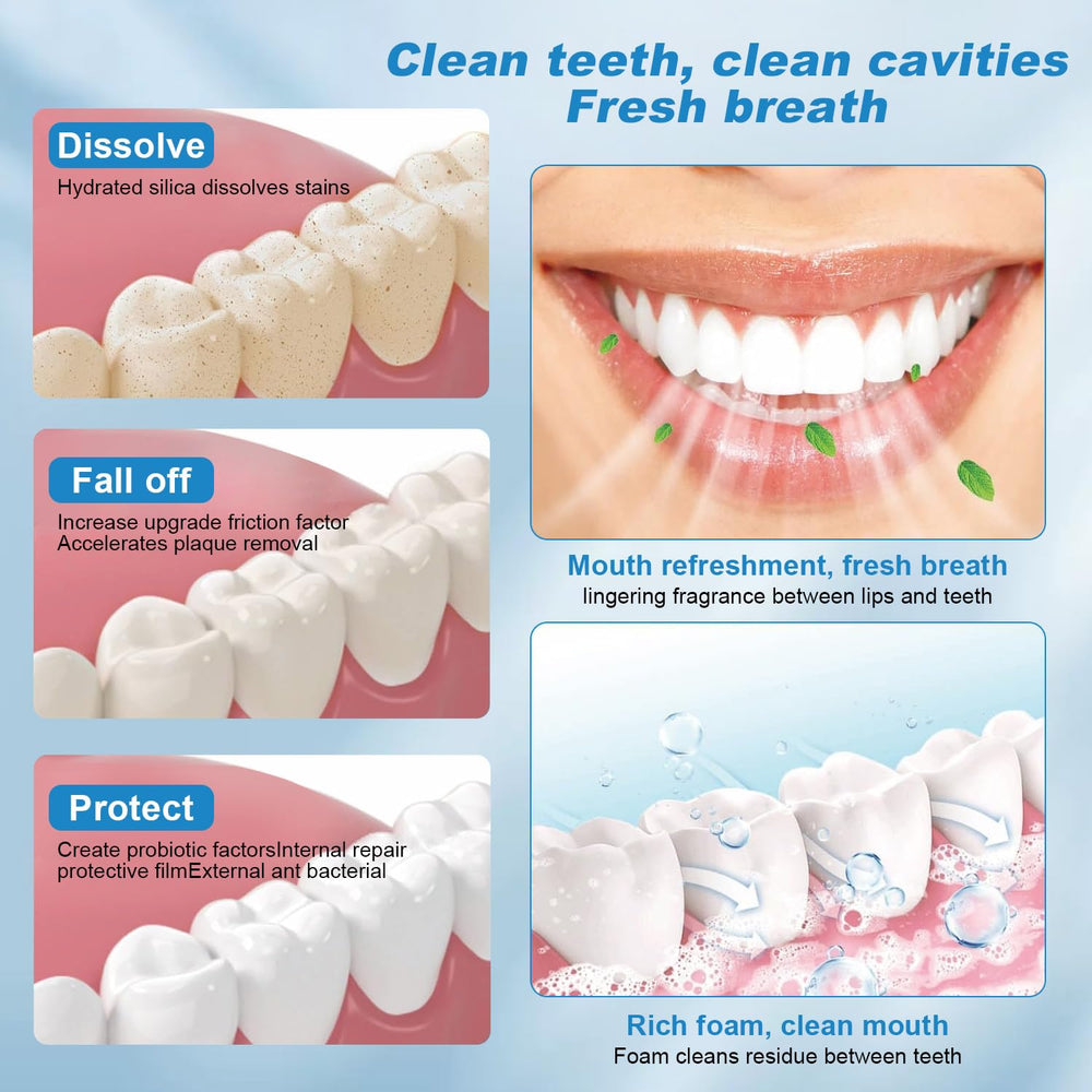 Illustration of natural ingredients used in SP-8 toothpaste
