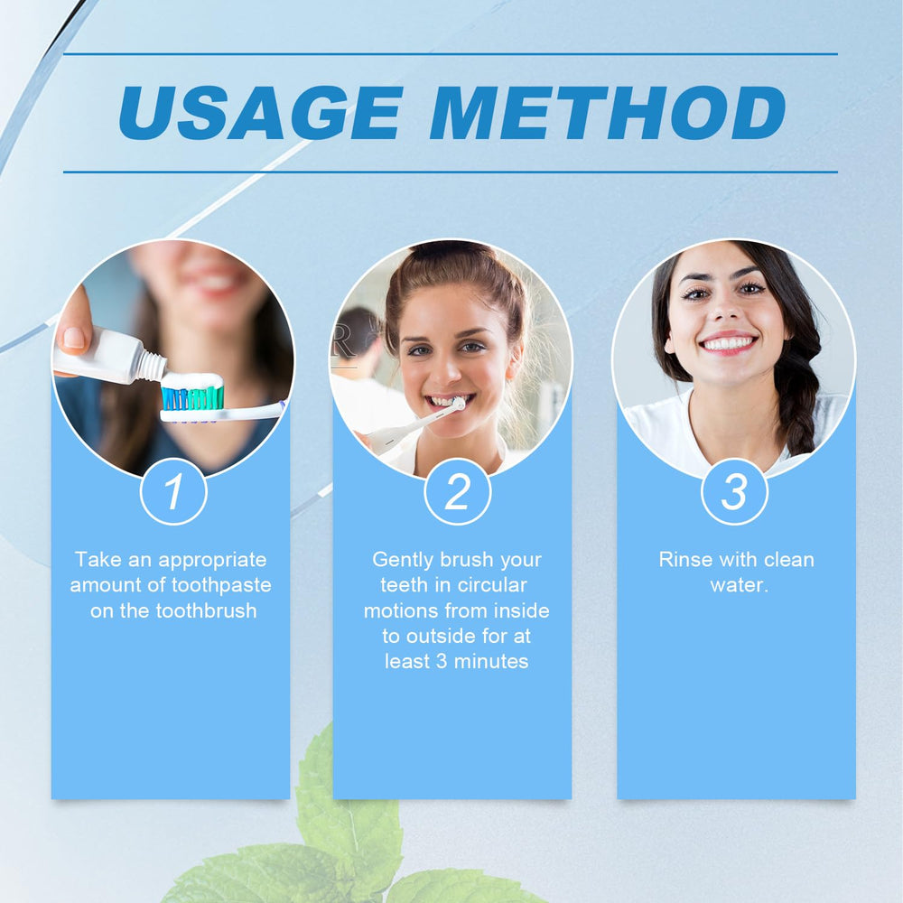 Person smiling while using SP-8 toothpaste