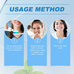 Person smiling while using SP-8 toothpaste