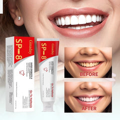 Fluoride-free toothpaste branding with mint