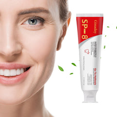 Sp-8 Probiotic toothpaste with mint leaves and packaging