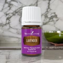 Spa-worthy aromatherapy moments with Young Living lavender oil in a 5ml bottle.