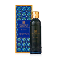 Spa Ceylon De-Stress Calming Body Massage Serum bottle