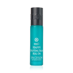 Spa Ceylon Happy Uplifting Balm Roll-On bottle with royal insignia packaging