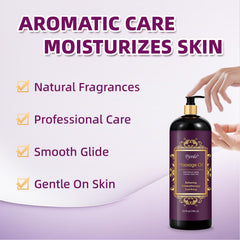 Spa-quality lavender massage oil for professional use