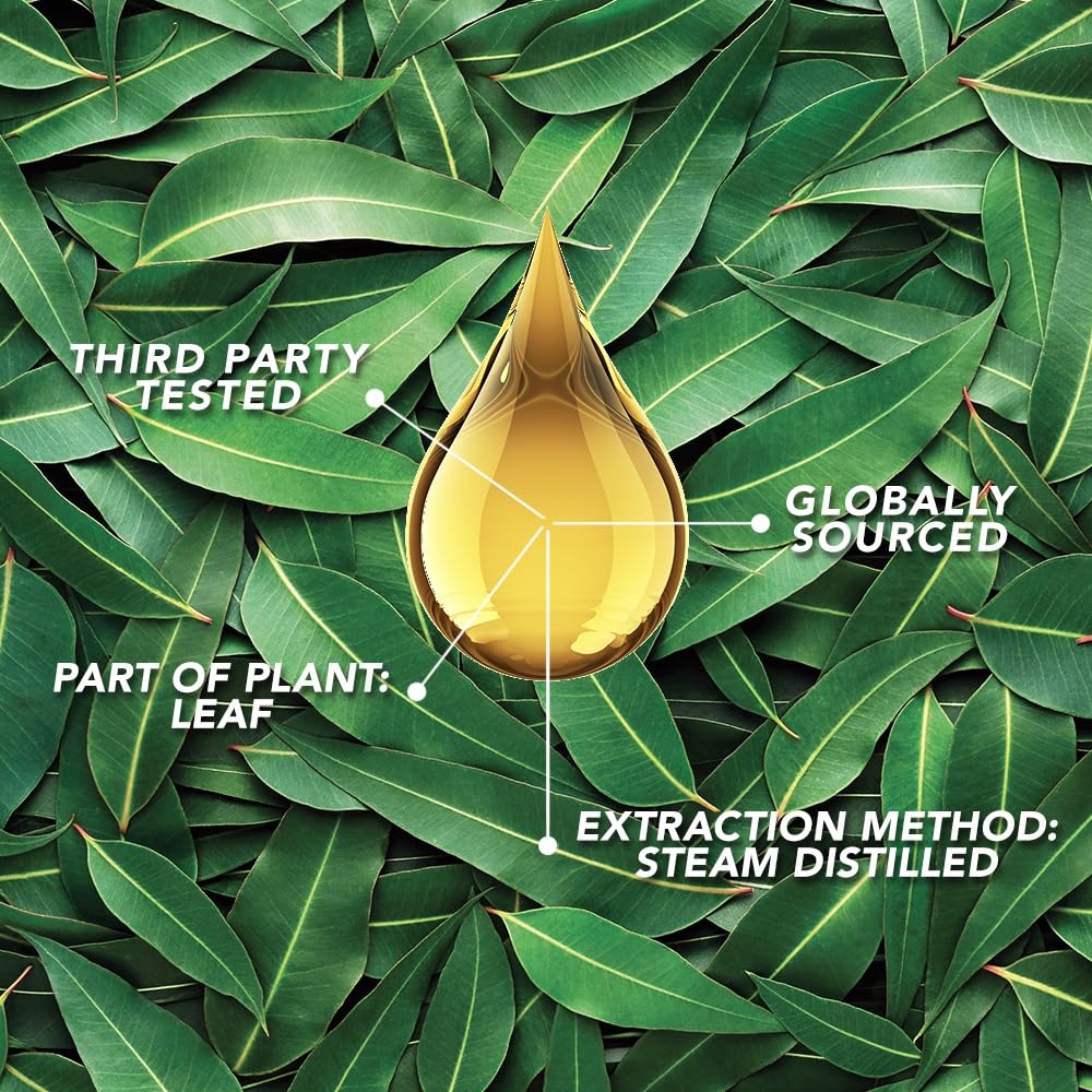 Ingredients and purity information for SpaRoom eucalyptus oil
