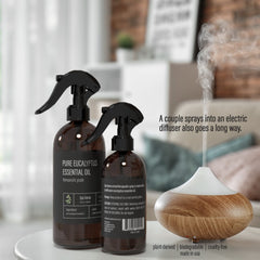 Two-pack Spa Sense eucalyptus shower mist on display