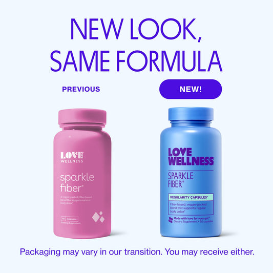 Close-up of Sparkle Fiber capsules