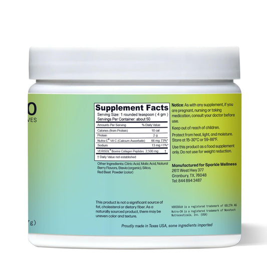 Scoop of Sparkle Wellness VERISOL Collagen Powder