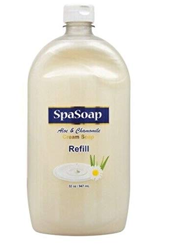 Spasoap Aloe & Chamomile refill bottle for soft, hydrated hands.