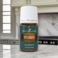 Spearmint essential oil used as massage oil