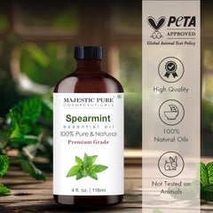 Spearmint essential oil being used in a diffuser