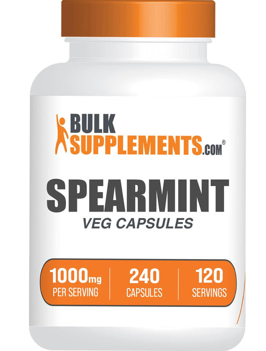 BulkSupplements Spearmint Extract Capsules bottle front view