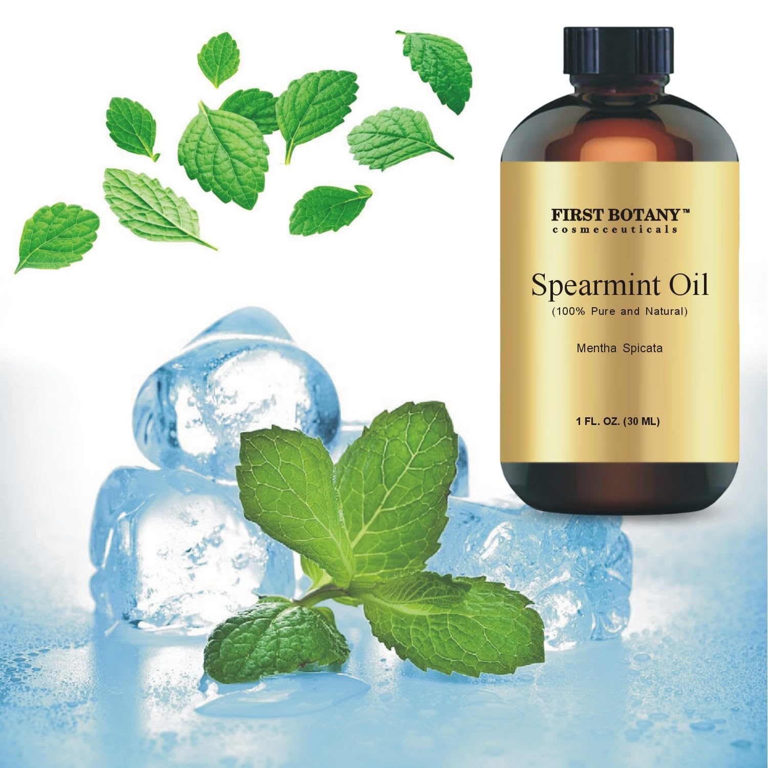 Spearmint essential oil for household air freshening
