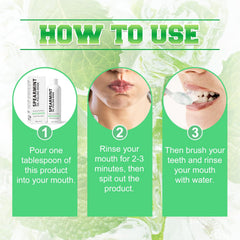 On-the-go portable bottle for daily oral care
