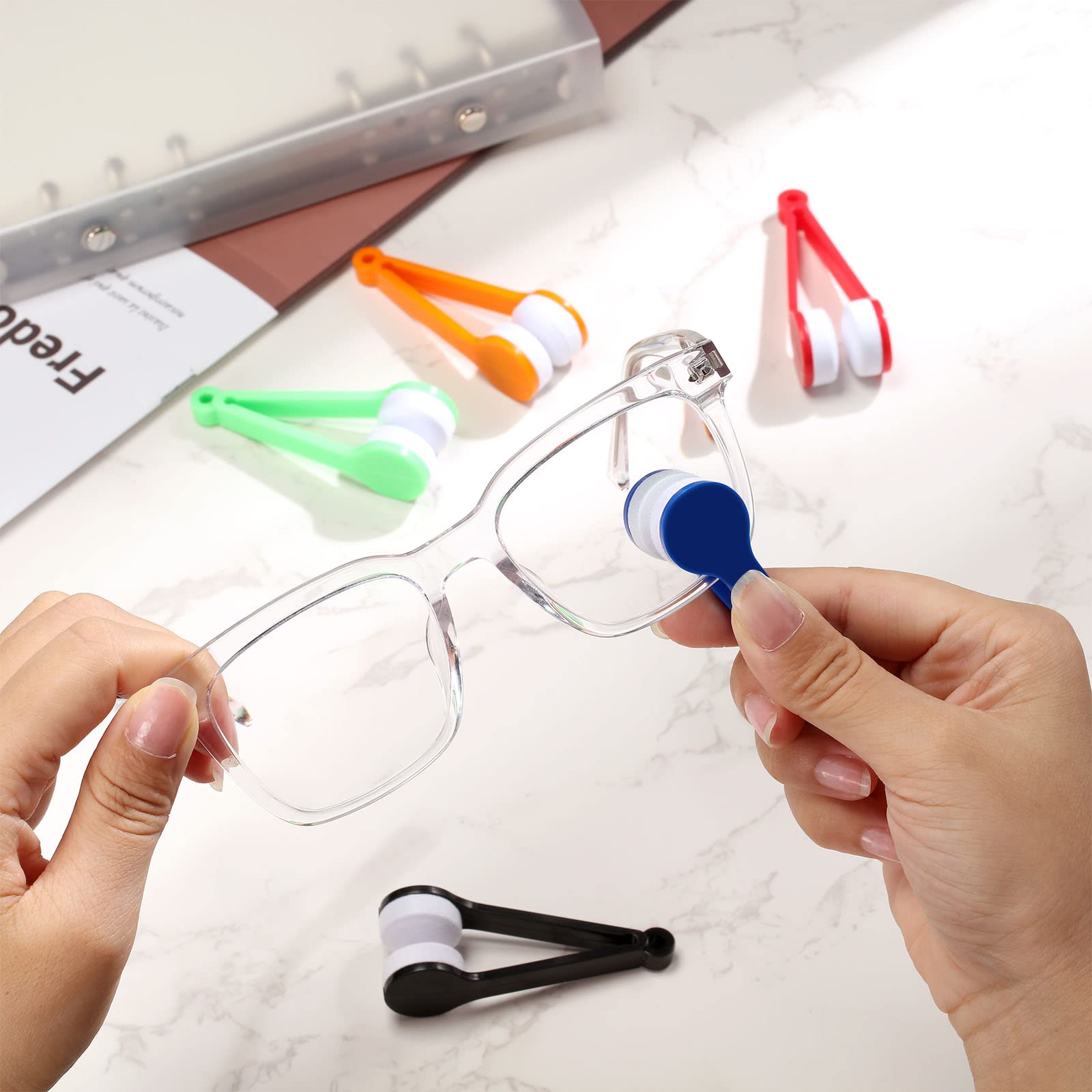 30 piece eyeglass cleaner brushes kit in packaging