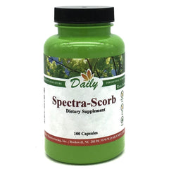 Front view of Spectra-Scorb vitamin C bottle