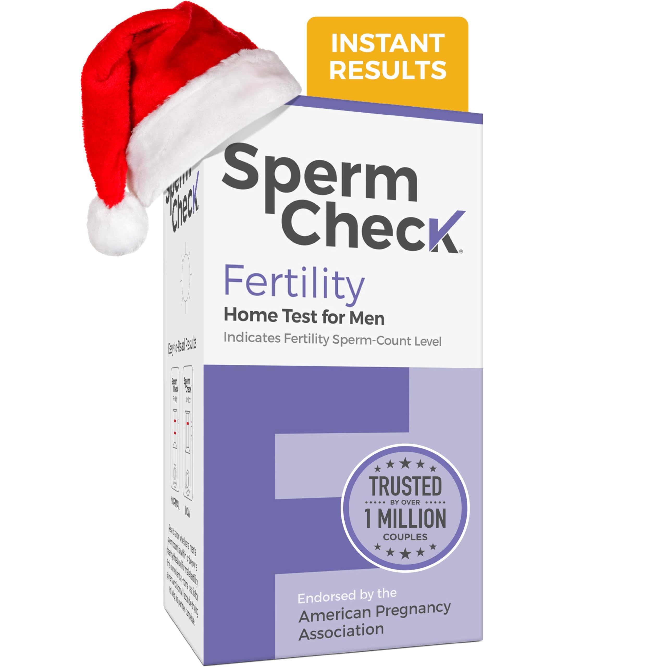 Front view of SpermCheck Fertility test kit