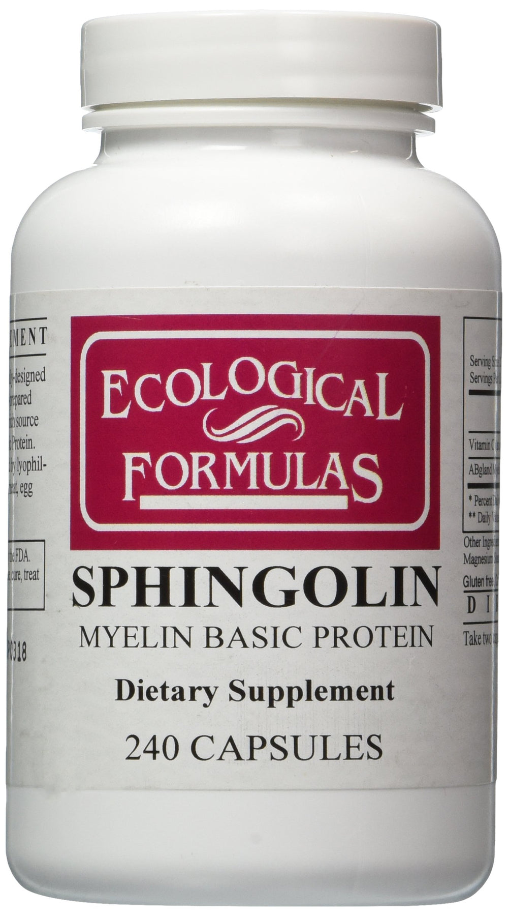 Sphingolin 200 mg 240 caps bottle front