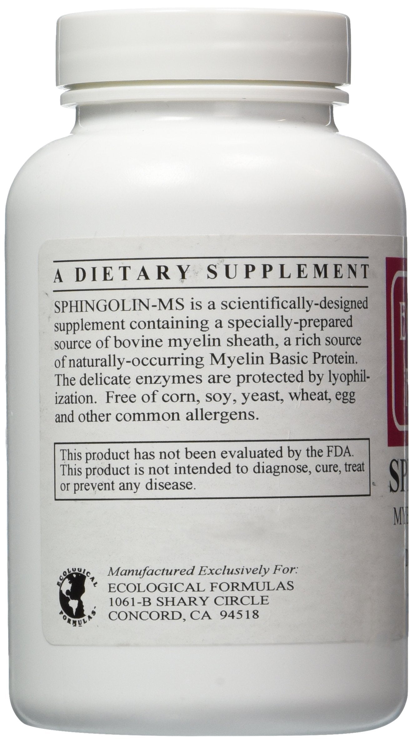 Sphingolin 200 mg 240 caps packaging and bottle