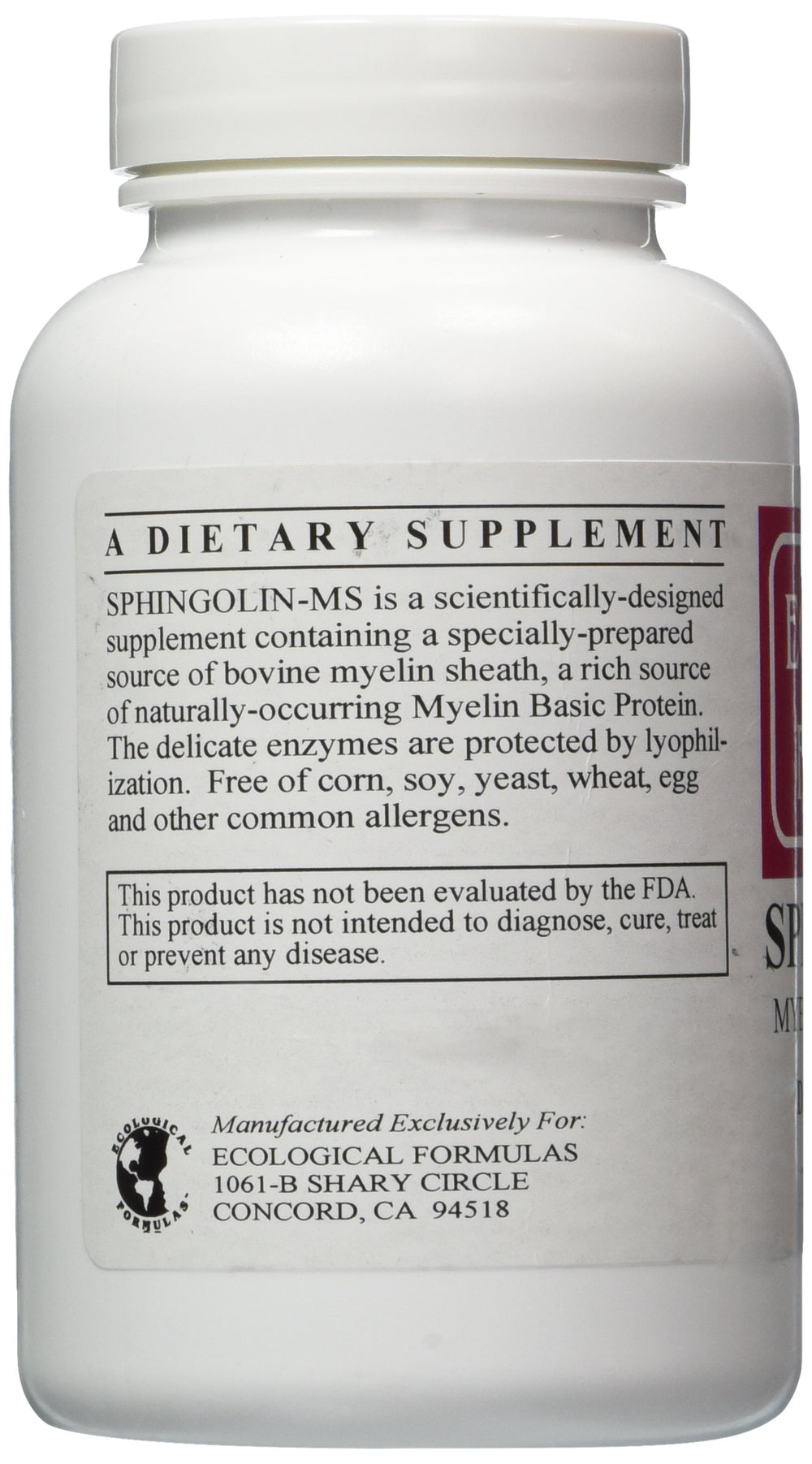 Sphingolin 200 mg 240 caps packaging and bottle