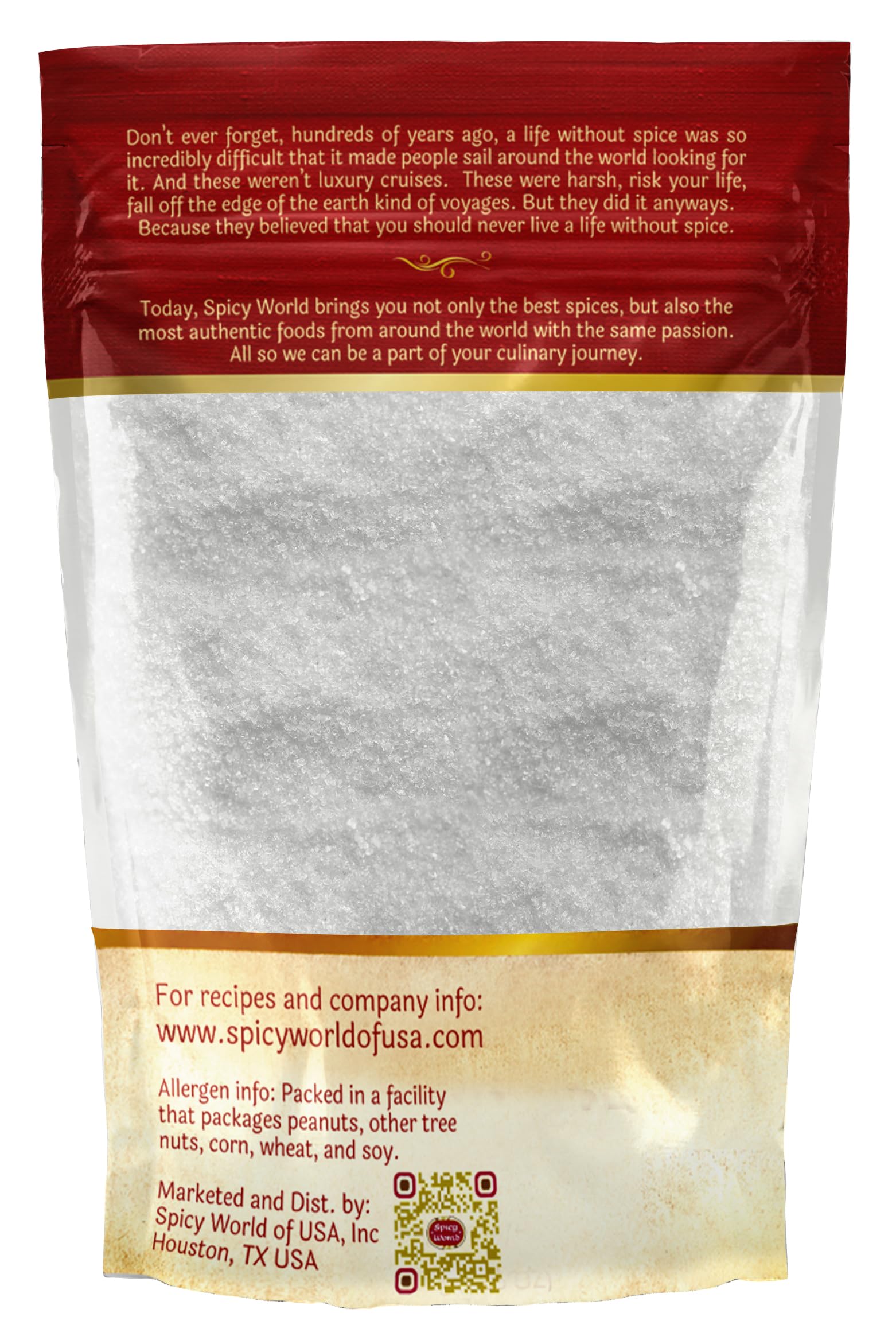 Close-up of fine white ascorbic acid powder