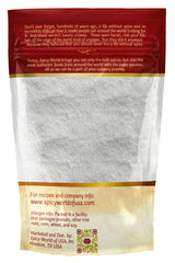 Close-up of fine white ascorbic acid powder