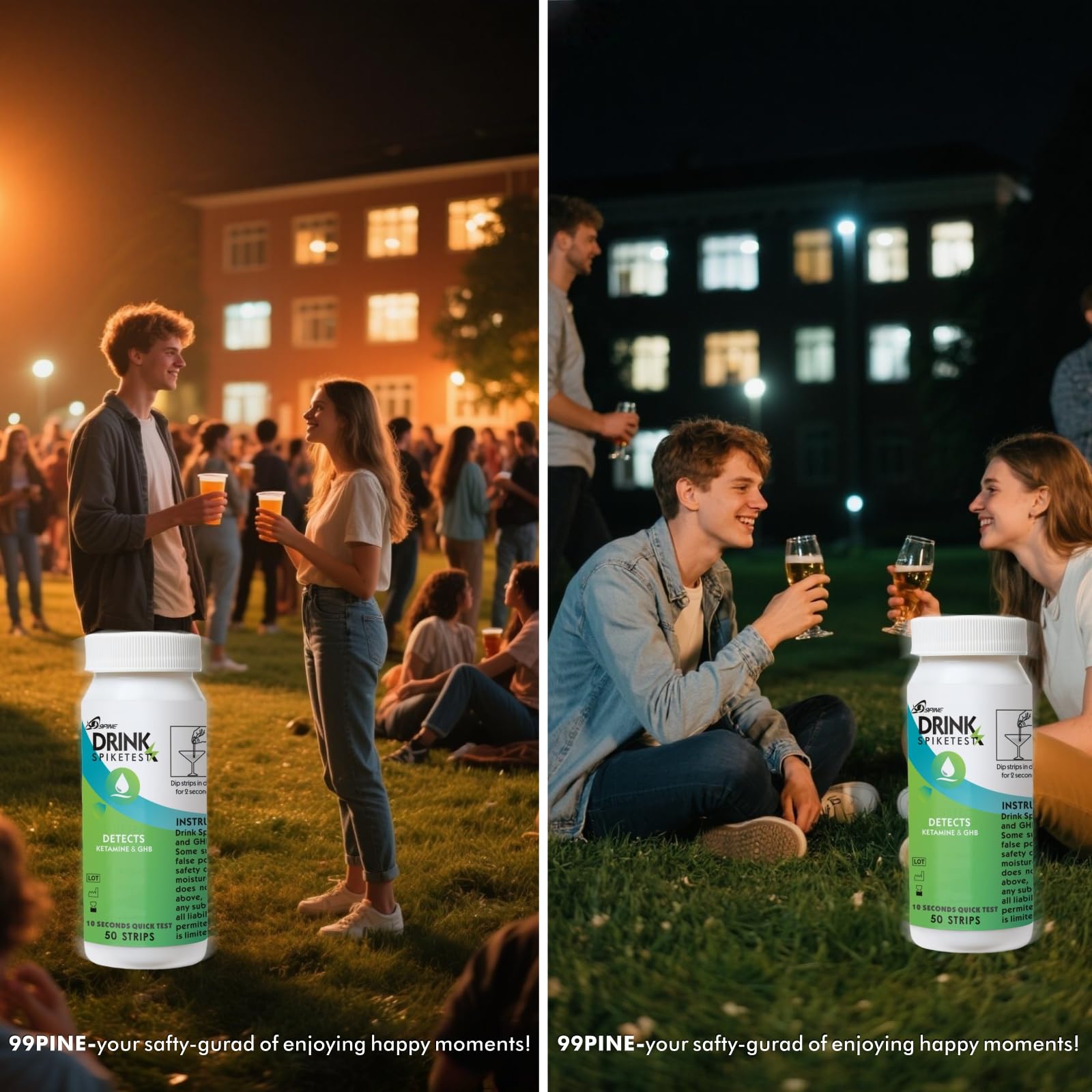 Product packaging design of Spike Drink Test Strips