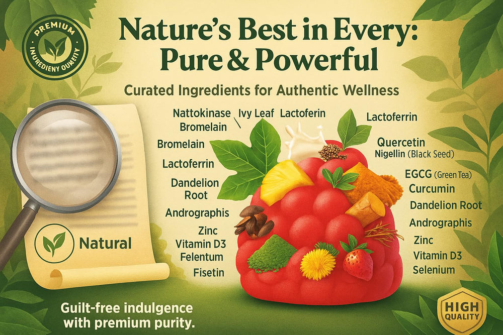 Illustration of Nattokinase and Bromelain ingredients