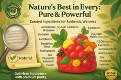 Illustration of Nattokinase and Bromelain ingredients
