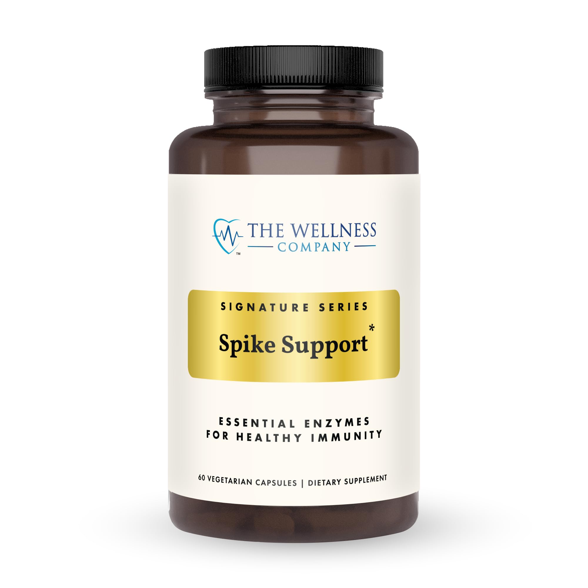 The Wellness Company Spike Support bottle close-up