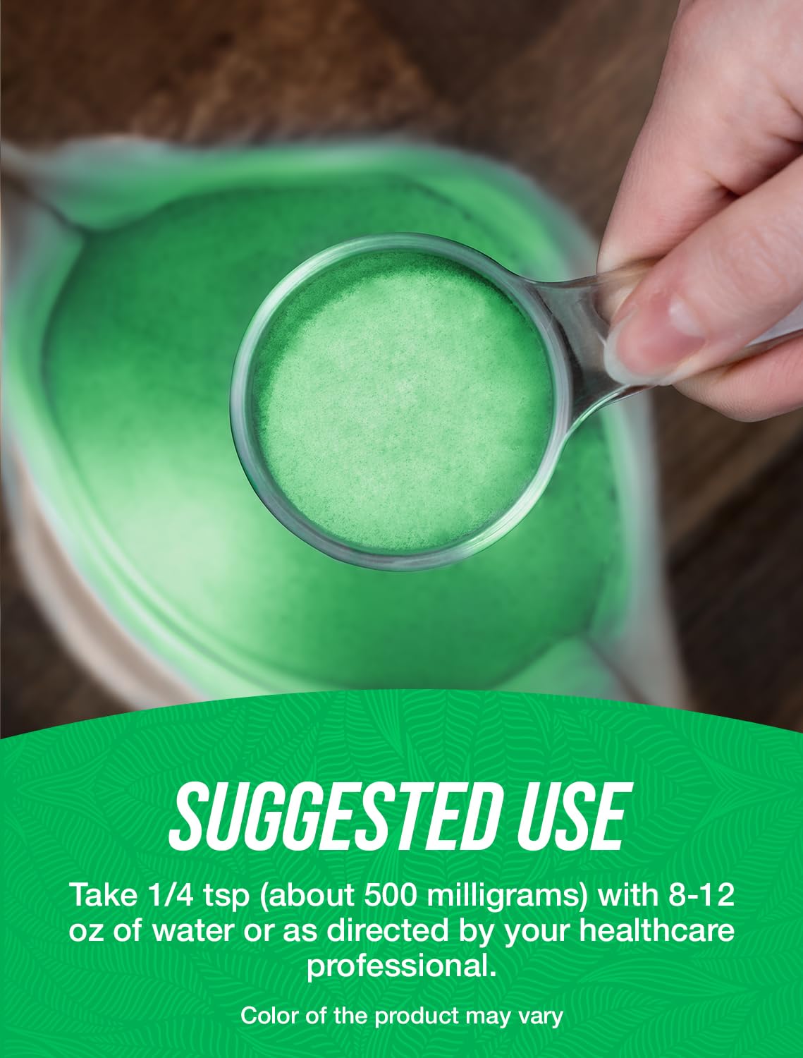 Packaging for BulkSupplements Organic Spinach Extract Powder, gluten-free