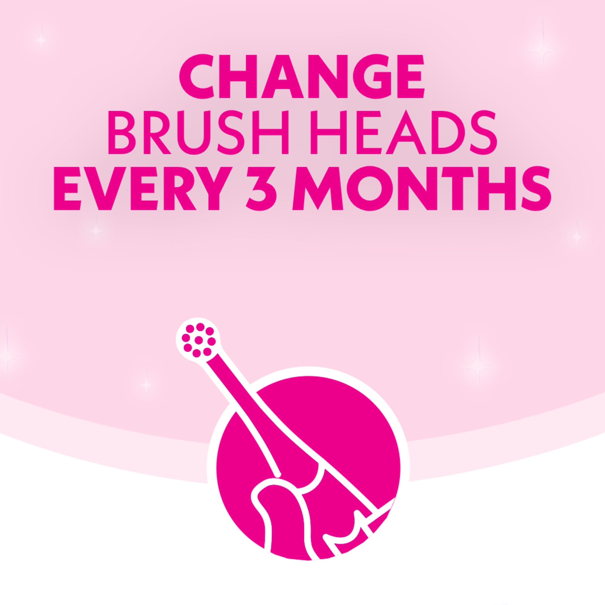 Non-slip textured handle of Spinbrush Kids toothbrush