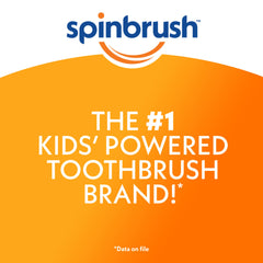 Child brushing with Spinbrush Kids in Shimmery Sparkle