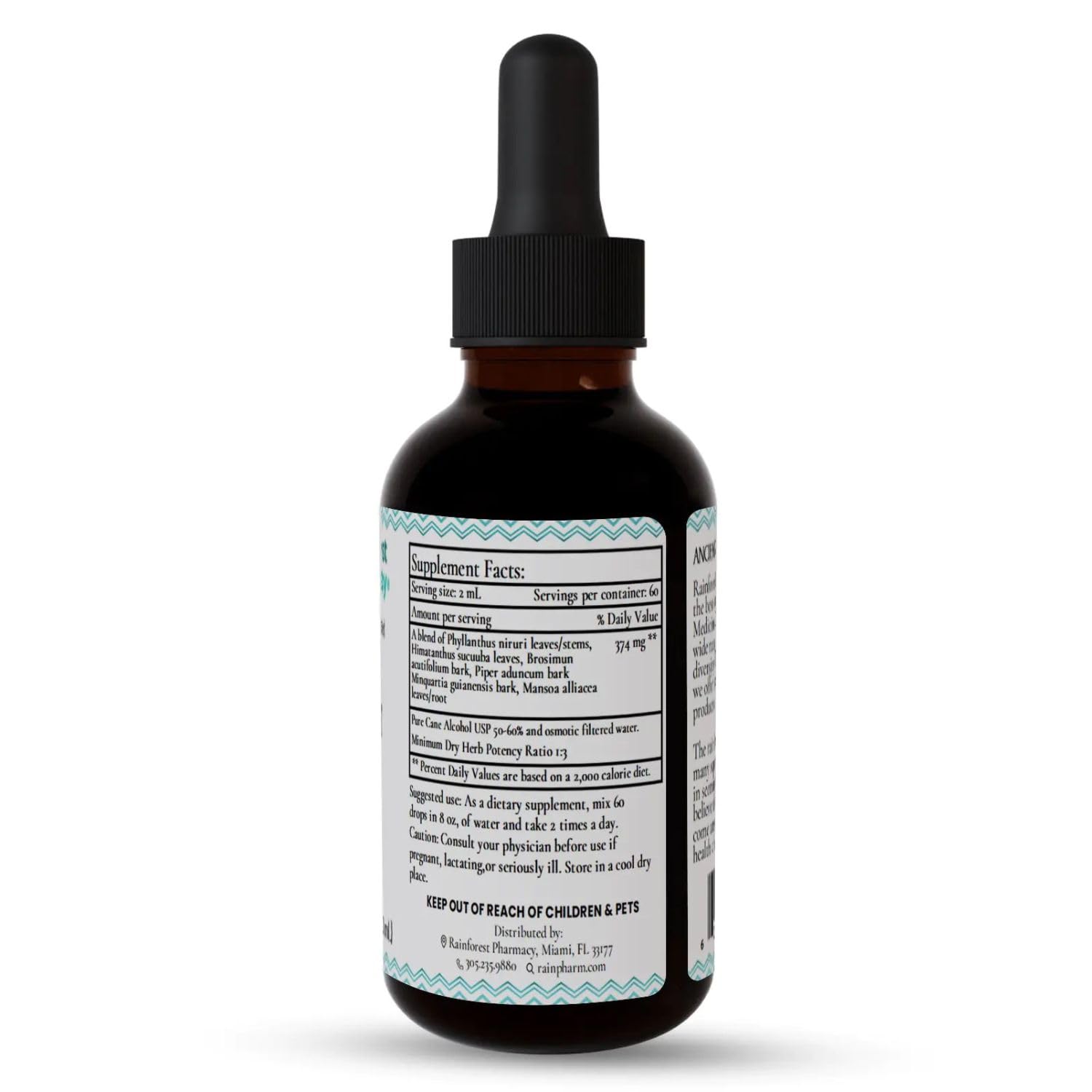 Botanicals featured in Spiro Liquid Extract: chanca piedra, bellaco caspi, tamamuri, matico, huacapu and ajos sacha