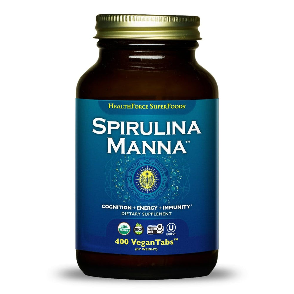 HealthForce Spirulina Manna bottle front