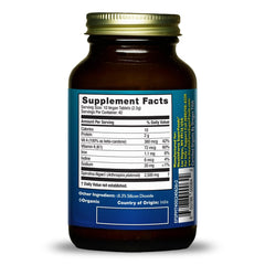 HealthForce Spirulina Manna bottle side view