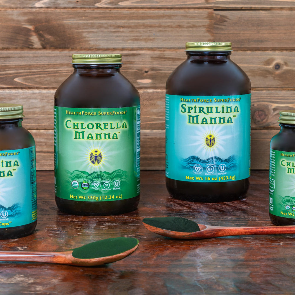 HealthForce Spirulina Manna certified organic logo