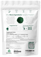 Spirulina powder added to a shake