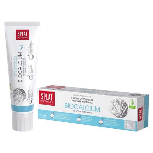 SPLAT Professional Series toothpaste with bioactive calcium for enamel restoration