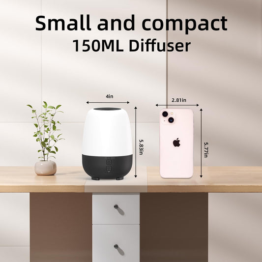 SPLITSKY 150ML diffuser - black, angled view