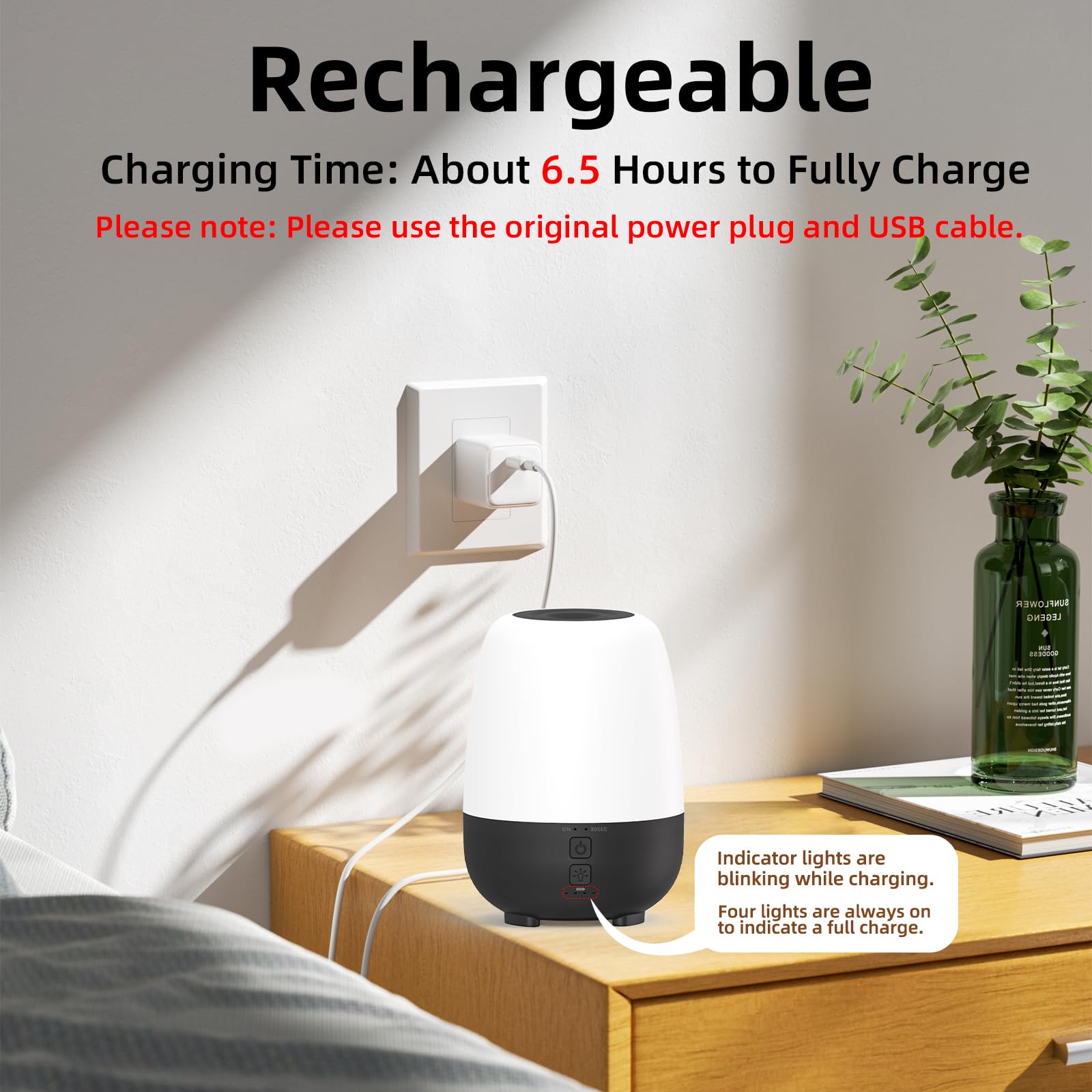 SPLITSKY 150ML diffuser charging via USB-C
