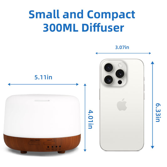 SPLITSKY 300ML diffuser emitting mist in a living room